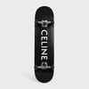 SKATEBOARD IN TEXTURED SNAKE AND CELINE PRINT - BLACK -  - 1 | CELINE