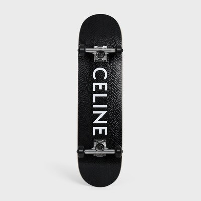 SKATEBOARD IN TEXTURED SNAKE AND CELINE PRINT - BLACK -  - tileIndex | CELINE