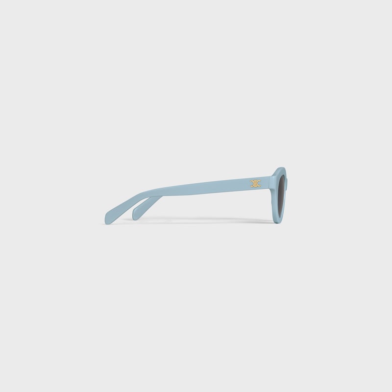 Triomphe Mini 01 sunglasses in Acetate - Grey Blue -  - 1 | CELINE