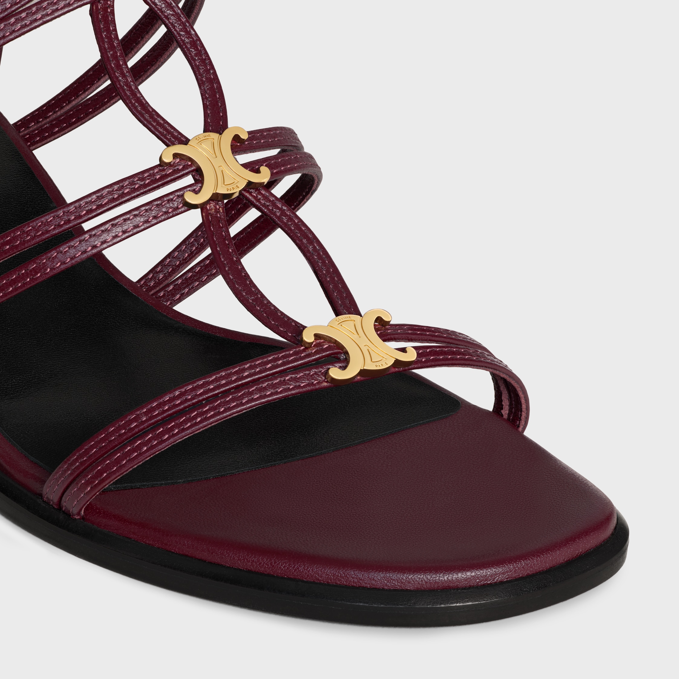 サンダル・ミュール CELINE CLEMENCE MULTI TRIOMPHE SANDAL IN LAMBSKIN CELINE CLEMENCE MULTI TRIOMPHE SANDAL IN LAMBSKIN - | CELINE