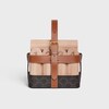 FINISH KEELS IN TRIOMPHE CANVAS AND CALFSKIN - TAN - TRAVEL - 1 | CELINE