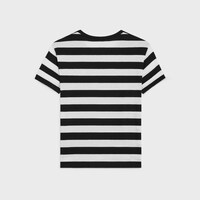 Triomphe棉質平紋針織寬鬆T恤 - 黑色 / 白色 -  - 2 | CELINE