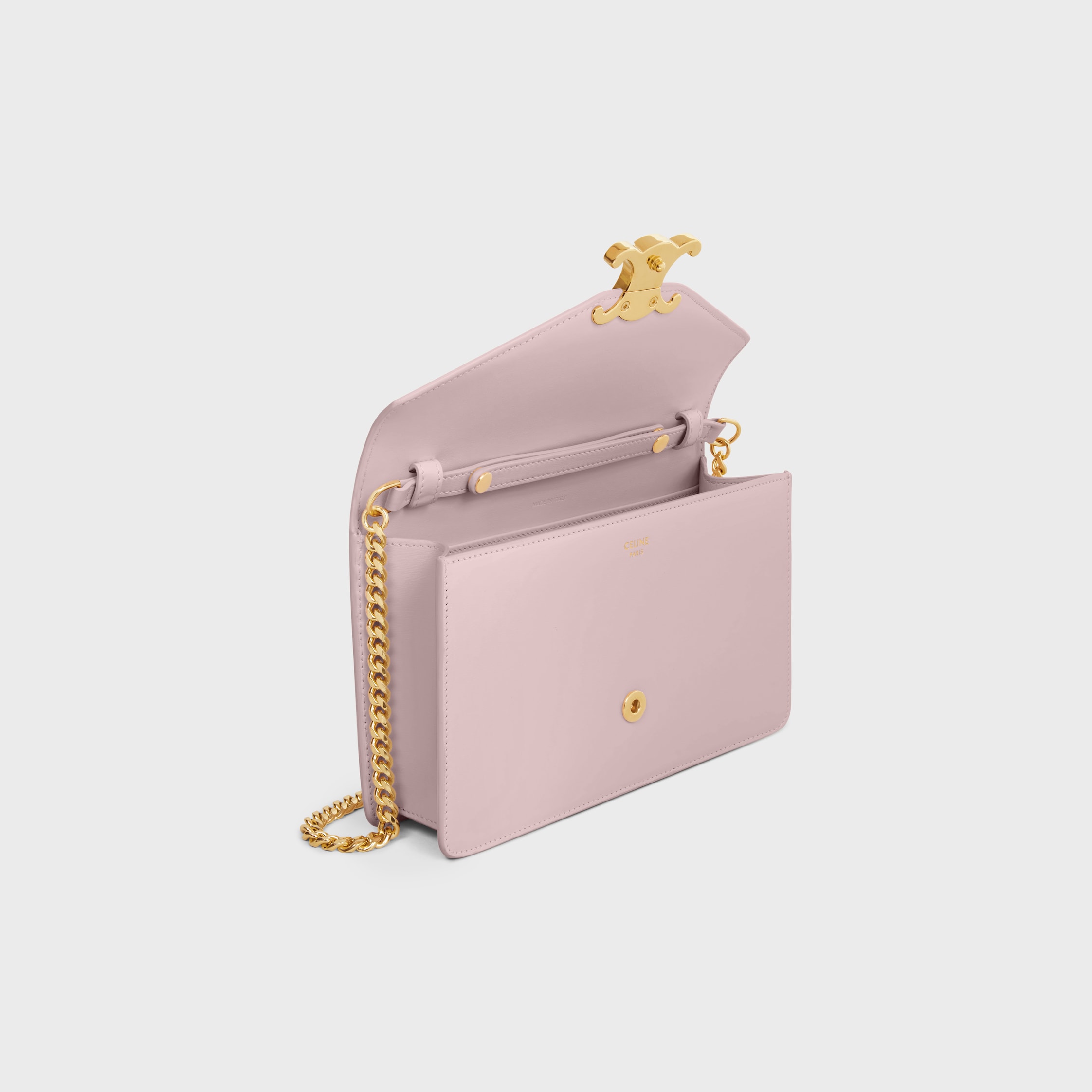 美しい♪◇マーゴ CHAIN WALLET◇CELINE WALLET ON CHAIN MARGO IN TRIOMPHE CANVAS AND CALFSKIN - TAN