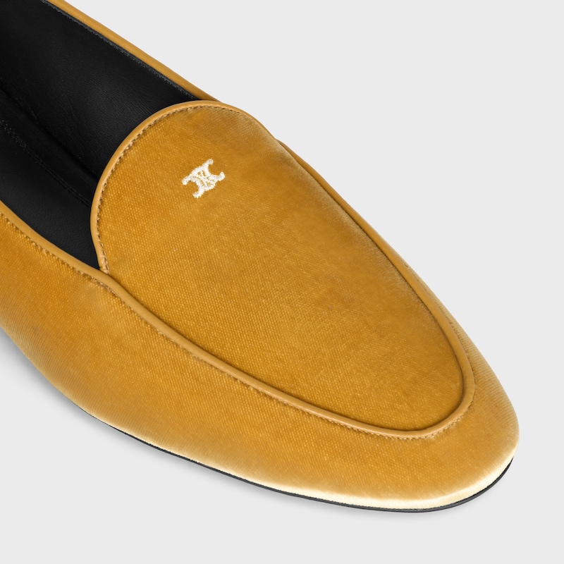 MOCAS&Iacute;N AURA SIN CORDONES DE TERCIOPELO - MARR&Oacute;N CON REFLEJOS DORADOS -  - 1 | CELINE