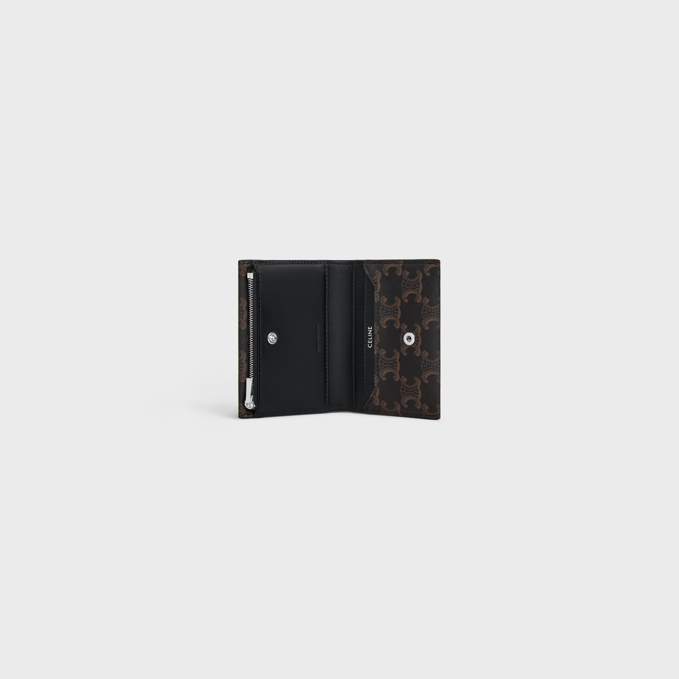 【CELINE】セリーヌ スナップ付き スモール バイフォールド CELINE TRIOMPHE スナップ付き スモール バイフォールド (CELINE