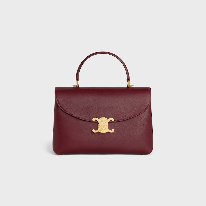 MEDIUM NINO BAG IN SUPPLE GRAINED CALFSKIN - LIGHT BURGUNDY - NINO - 1 | CELINE