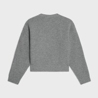 羅紋羊毛圓領毛衣 - 灰色 -  - 2 | CELINE