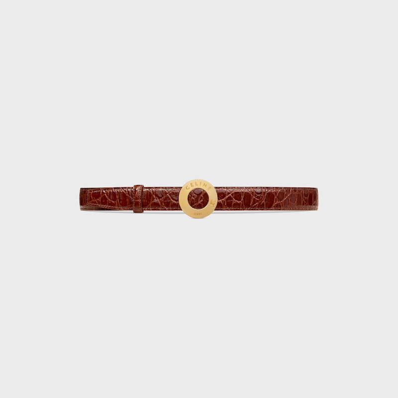Wendbarer Riemen 25 mm AUS TAURILLONLEDER UND KALBSLEDER MIT KROKO-PR&Auml;GUNG -  -  - 1 | CELINE
