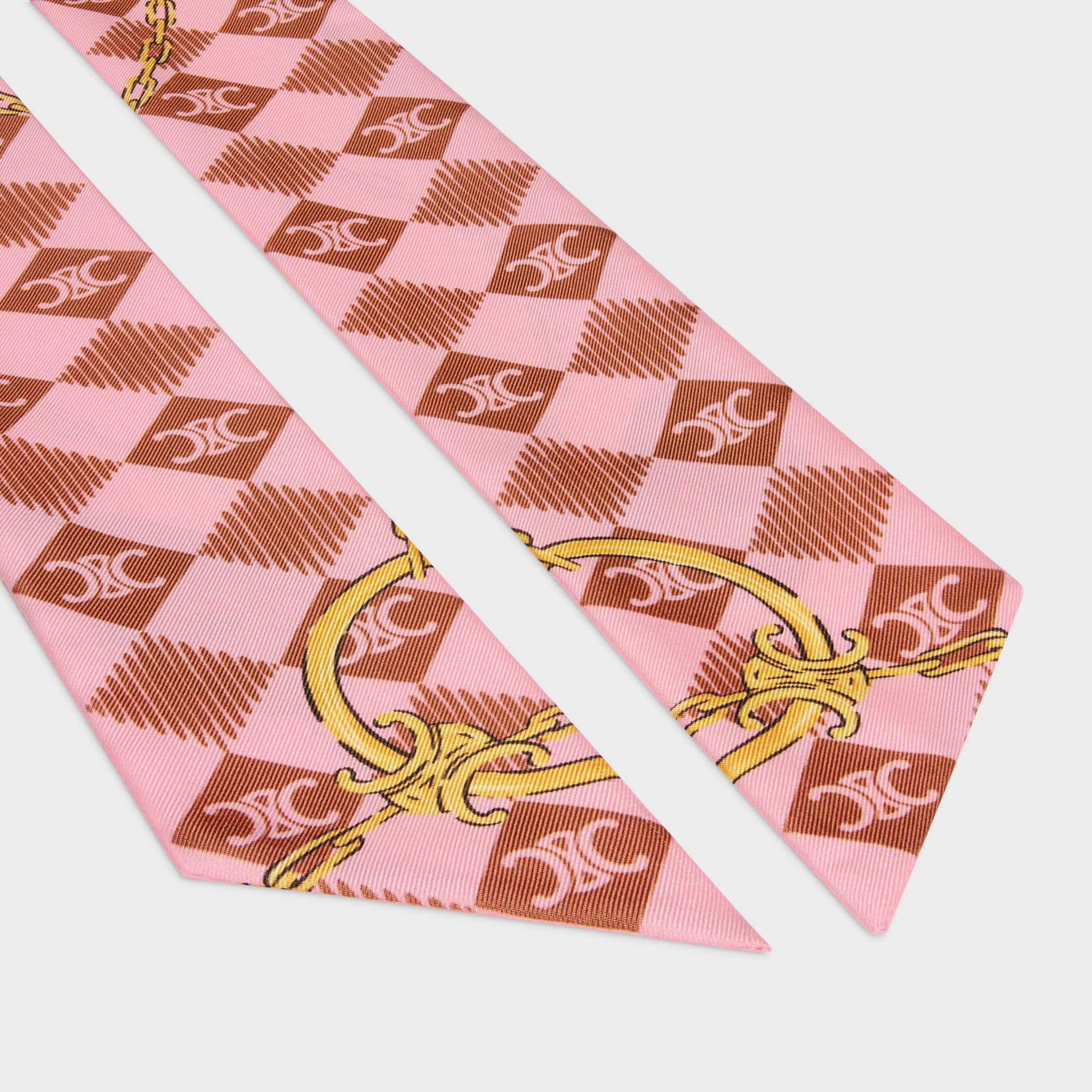 ラヴァリエール / シルクツイル - ブラウン / ピンク / ゴールド | CELINE