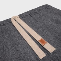 drawstring trousers IN CASHMERE FLANNEL - GRIS -  - 1 | CELINE