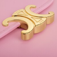 トリオンフ スモールフラップウォレット / シャイニーカーフスキン - シルクピンク - 財布・ウォレット - 1 | CELINE