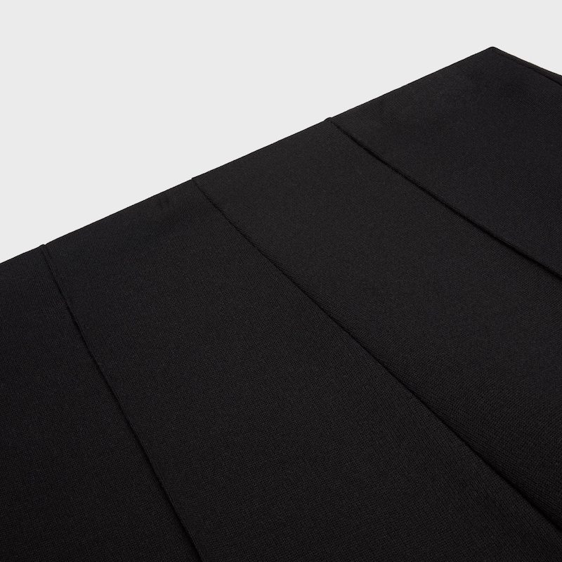 flared trousers IN viscose jersey - BLACK -  - 1 | CELINE