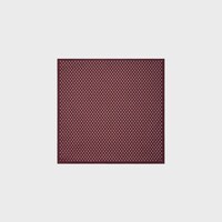 bandana in triomphe silk twill - BORDEAUX/CRAIE -  - 1 | CELINE