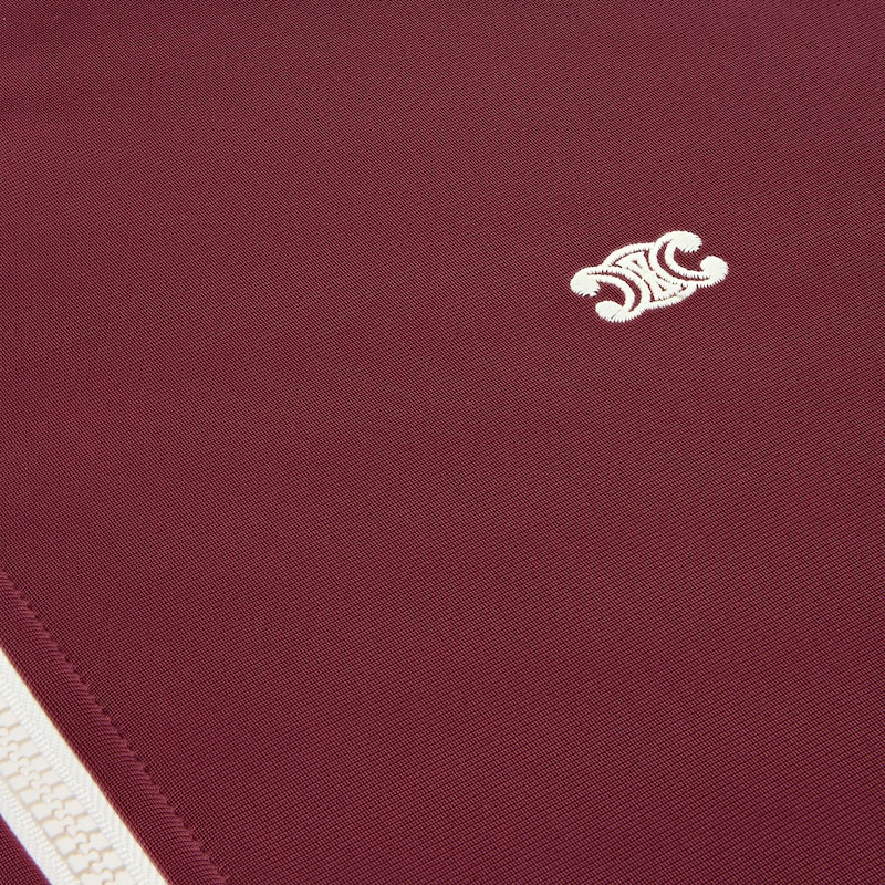 运动棒球夹克 - 红棕色/淡褐色 -  - 1 | CELINE