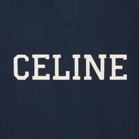 CELINE 루즈 스웨트셔츠 - 코튼 플리스 - NAVY / ECRU -  - 1 | CELINE
