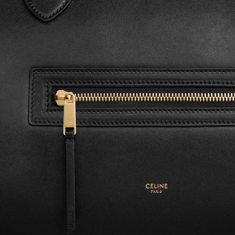 BIG LUGGAGE IN SUPPLE SHINY LAMBSKIN - BLACK - SHOULDER BAGS - 1 | CELINE