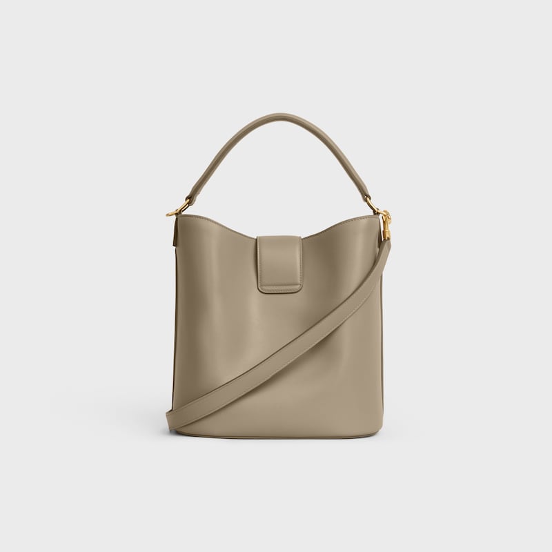 MEDIUM BUCKET LOUISE IN SMOOTH CALFSKIN - MODERN TAUPE - BUCKET BAGS - 1 | CELINE