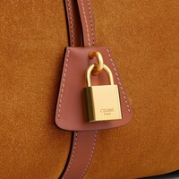 LARGE BOSTON in SUEDE CALFSKIN - TOBACCO - TOP-HANDLE BAGS - 1 | CELINE