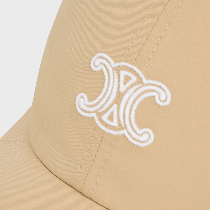Cappello Triomphe Richelieu in nylon - BEIGE -  - 1 | CELINE