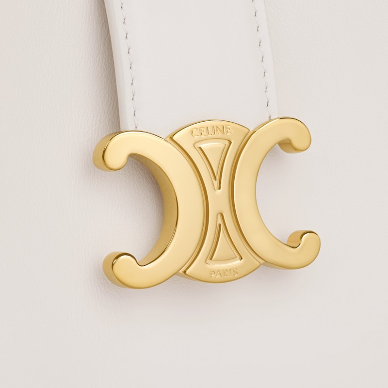 SMALL BUCKET LOUISE IN SMOOTH CALFSKIN - RICE - MORE LINES - 1 | CELINE