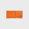 Bi-fold Wallet with Coin Compartment IN GRAINED CALFSKIN - FLUO ORANGE - ESSENTIALS - 4 | CELINE