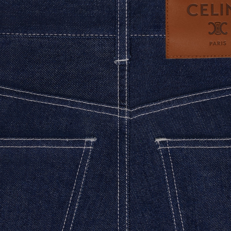 FLARE JEANS 003 IN LIGHTWEIGHT INDIGO DENIM - RINSED -  - 1 | CELINE