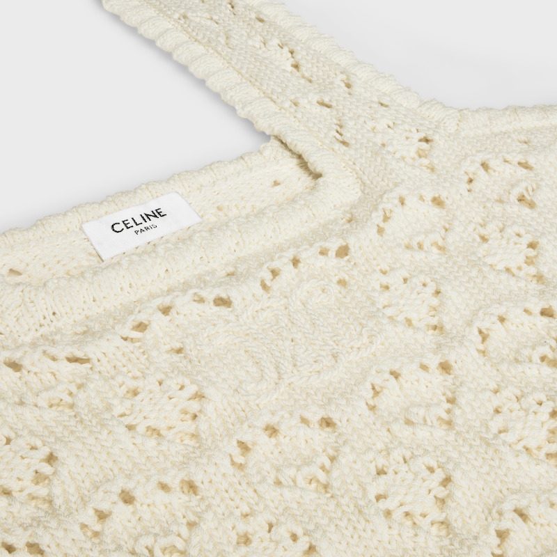 top coton pointelle - BLANC -  - 1 | CELINE