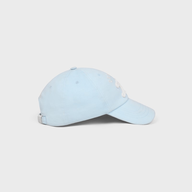vivienne cap IN LIGHT COTTON GABARDINE - FADED BLUE -  - 1 | CELINE