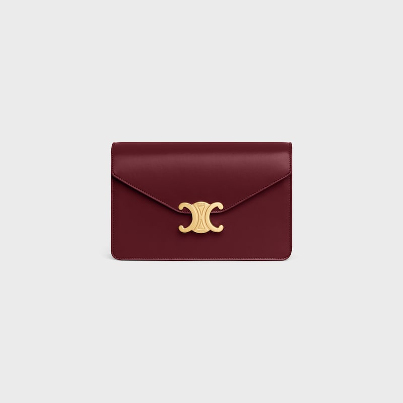 チェーンウォレット マーゴ / シャイニーカーフスキン - ライトバーガンディ - チェーンウォレット - 1 | CELINE