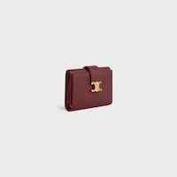 FINE STRAP WALLET NINO IN SUPPLE GRAINED CALFSKIN - SYRAH - NEW - 2 | CELINE