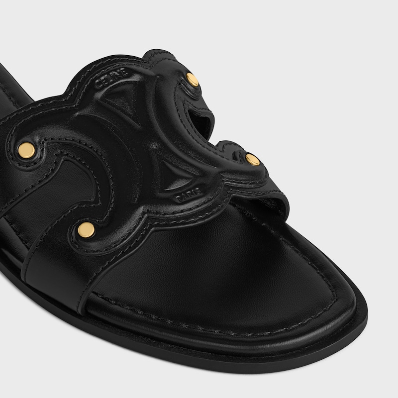 MARINA MULE IN CALFSKIN - BLACK -  - 1 | CELINE