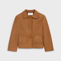 jacket in suede - CARAMEL -  - 1 | CELINE