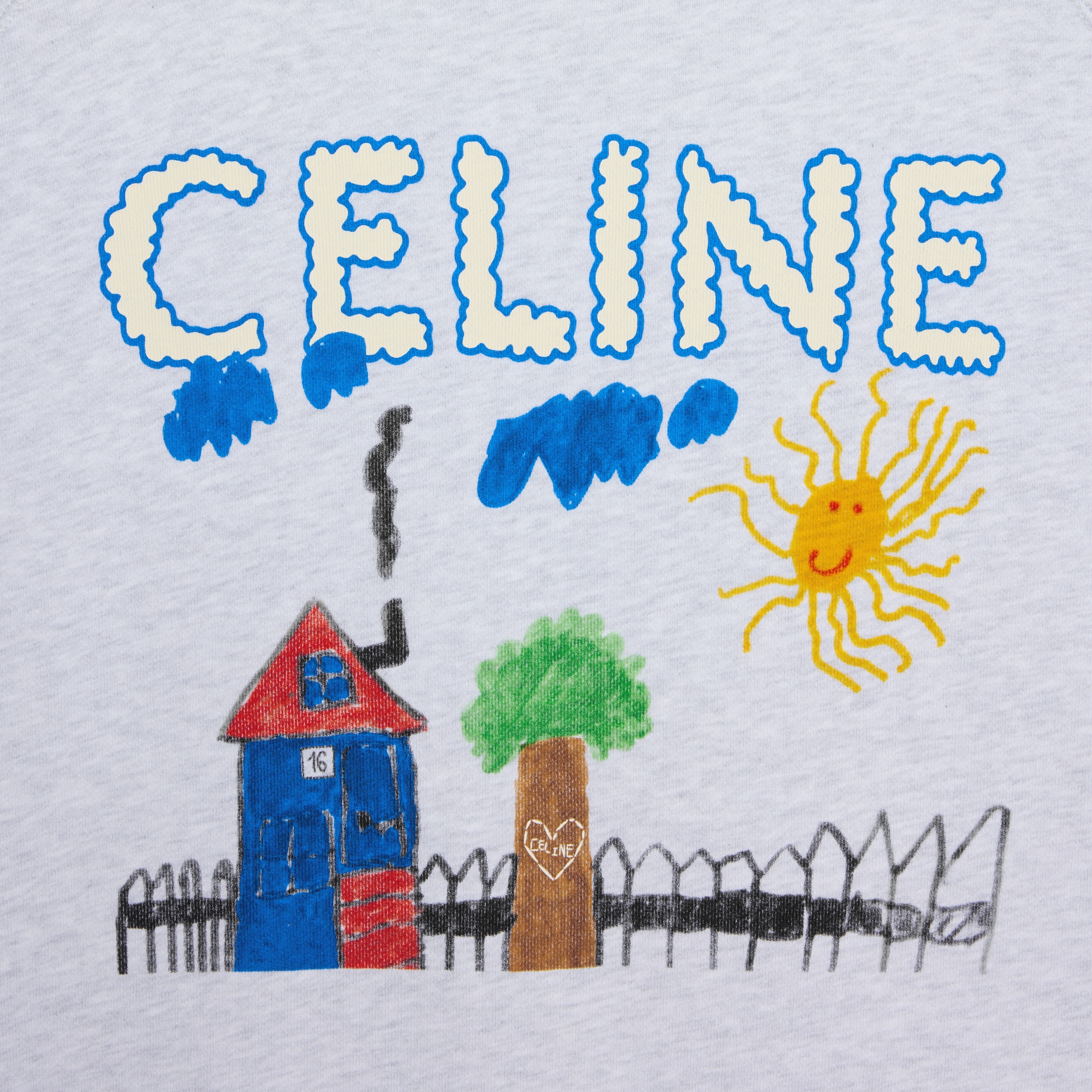 【CELINE】レギュラースウェットシャツ コットンフリース グレー レギュラー スウェットシャツ / コットンフリース - | CELINE