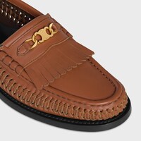 CELINE LUCO BRAIDED LOAFER IN CALFSKIN - TAN -  - 1 | CELINE