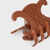 CELINE 라지 헤어 클로 - 아세테이트 - 카멜 - CELINE WOMEN COLLECTION - 3 | CELINE