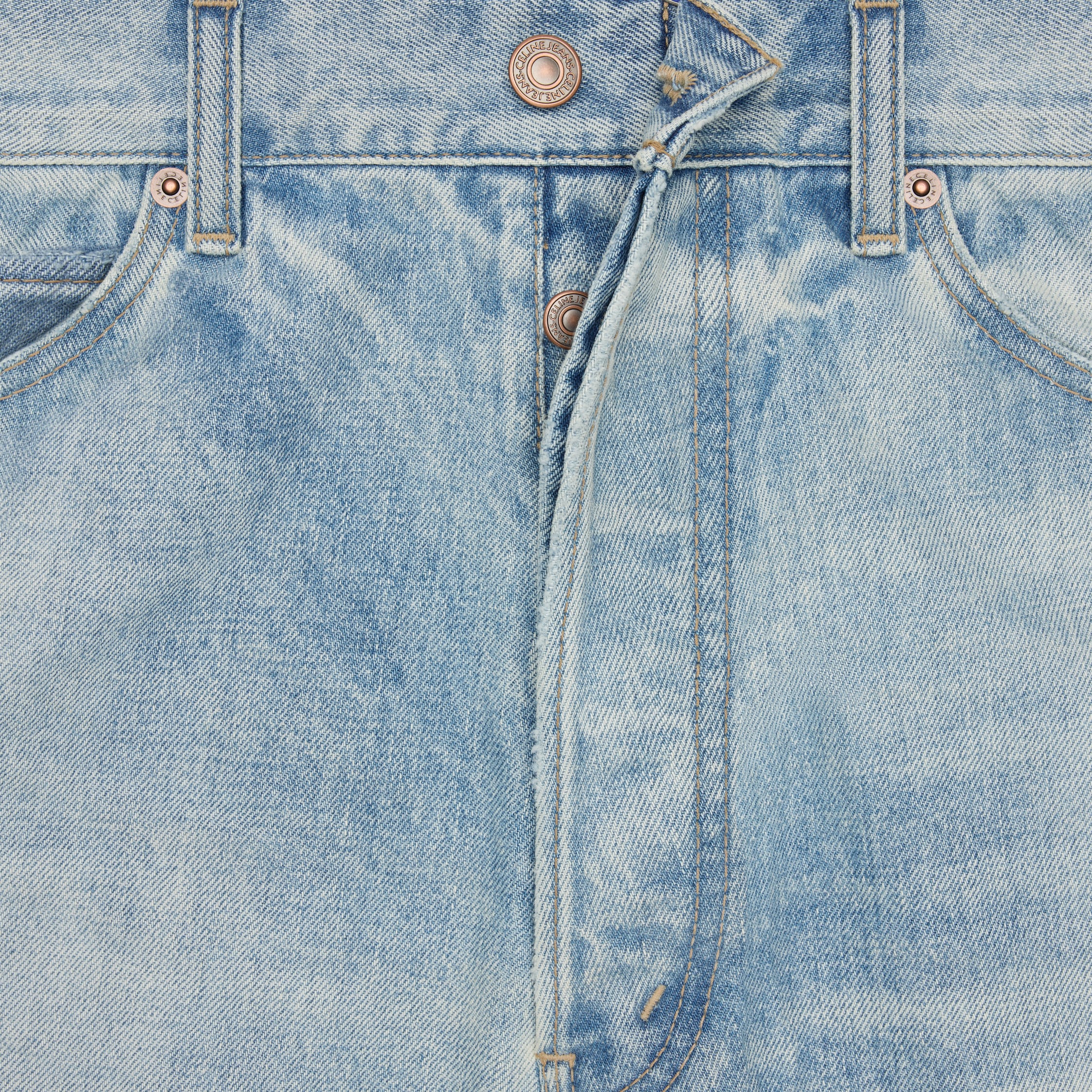 デニム・ジーパン Celine Wesley Jeans In Rider Wash Denim WESLEY JEANS IN RIDER WASH DENIM - | CELINE