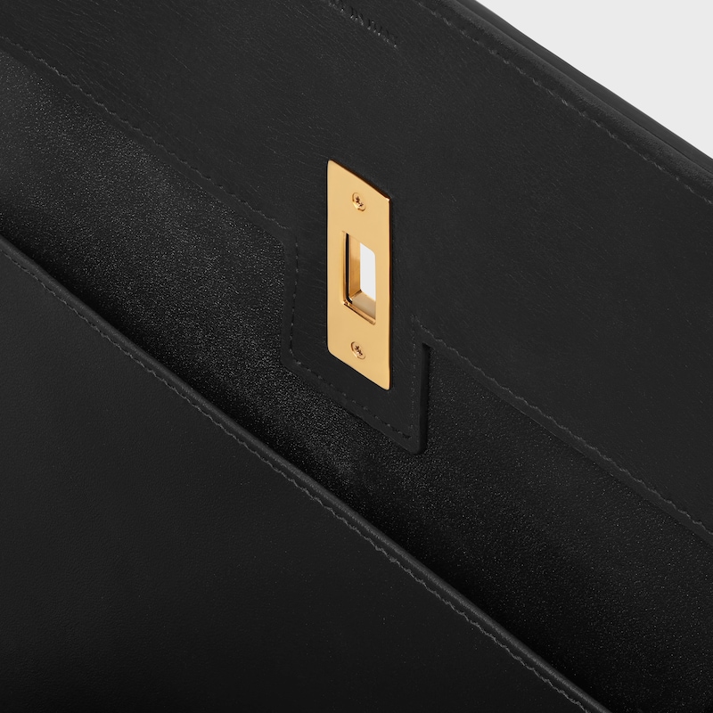 Day bag in Satinated calfskin - BLACK - BUSINESS AND TRAVEL BAGS - 1 | CELINE