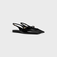 CELINE JUDY FLAT SLINGBACK  IN PATENT CALFSKIN - BLACK -  - 2 | CELINE