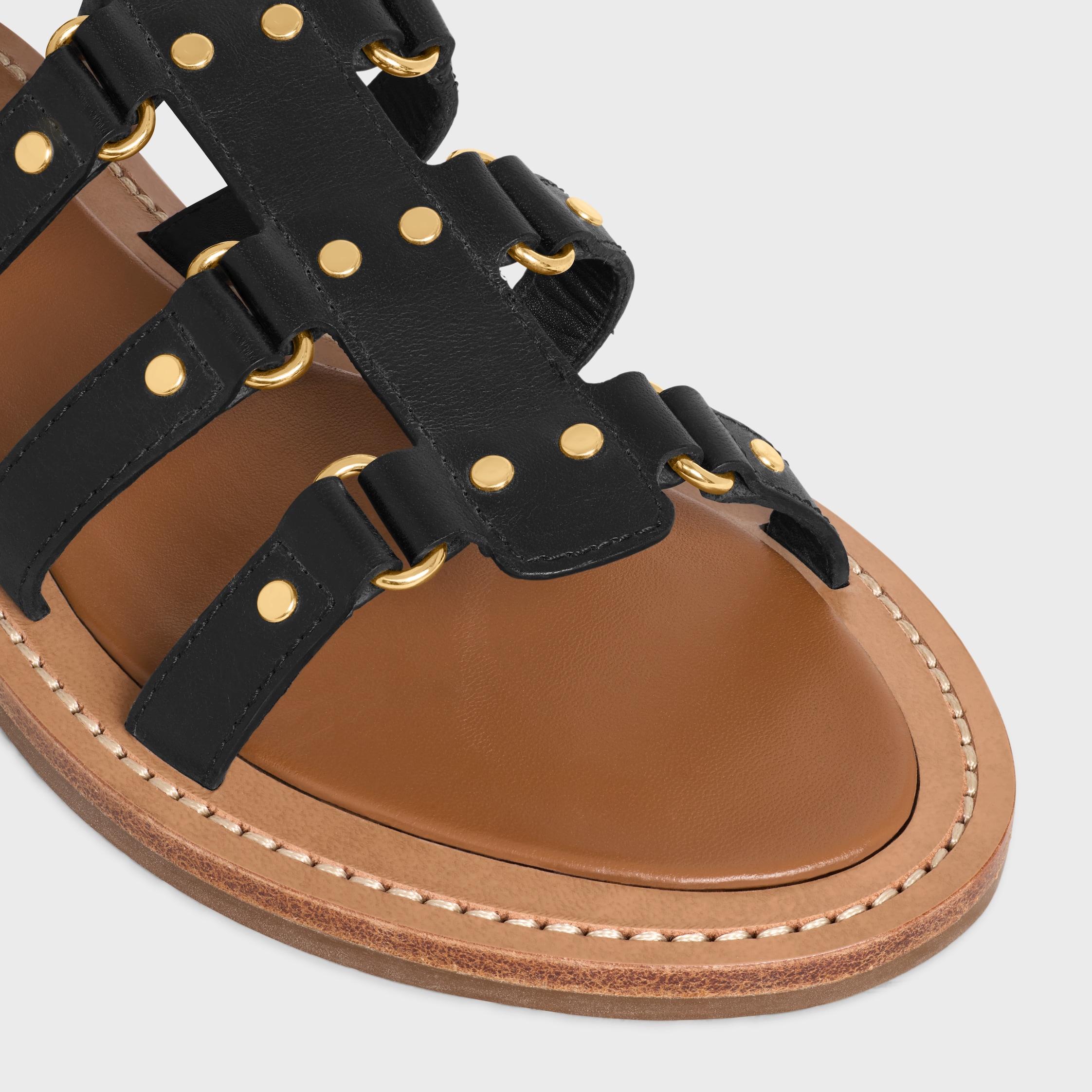 CELINE LYMPIA GLADIATOR SANDAL IN CALFSKIN - | CELINE