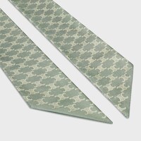 lavalliere IN mini triomphe silk twill - SAGE/MINT -  - 1 | CELINE