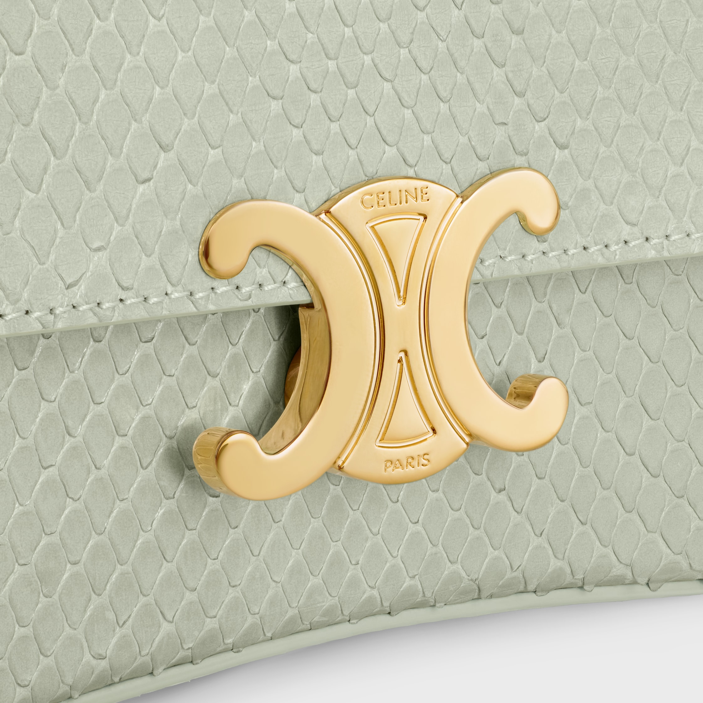 CELINE☆ティーン ローラ ティーン パイソン LIGHT CLAY_パリ発 TEEN CELINE LOLA in PYTHON - Light Clay | CELINE