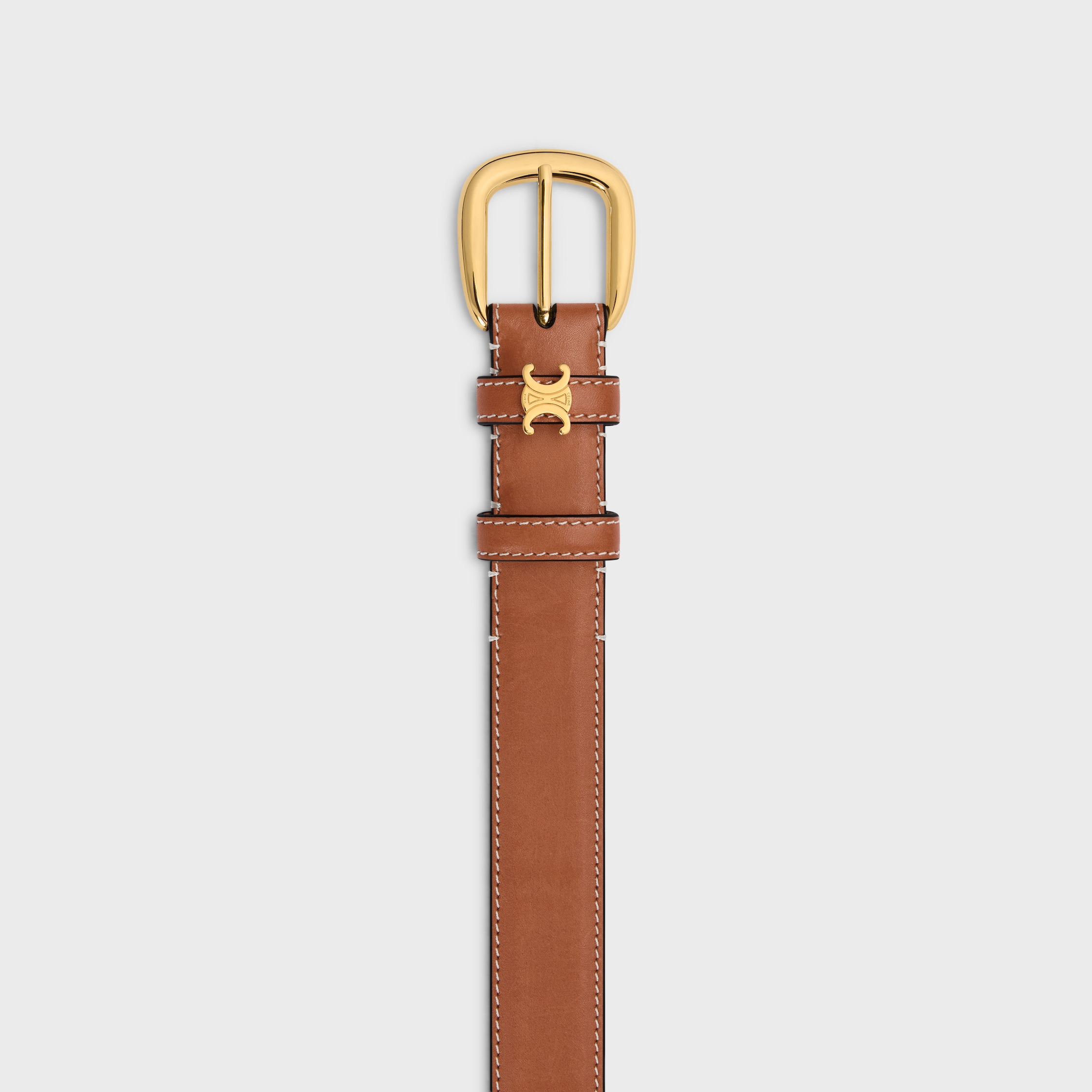 VIVIENNE BELT 25MM IN Natural Calfskin - TAN | CELINE