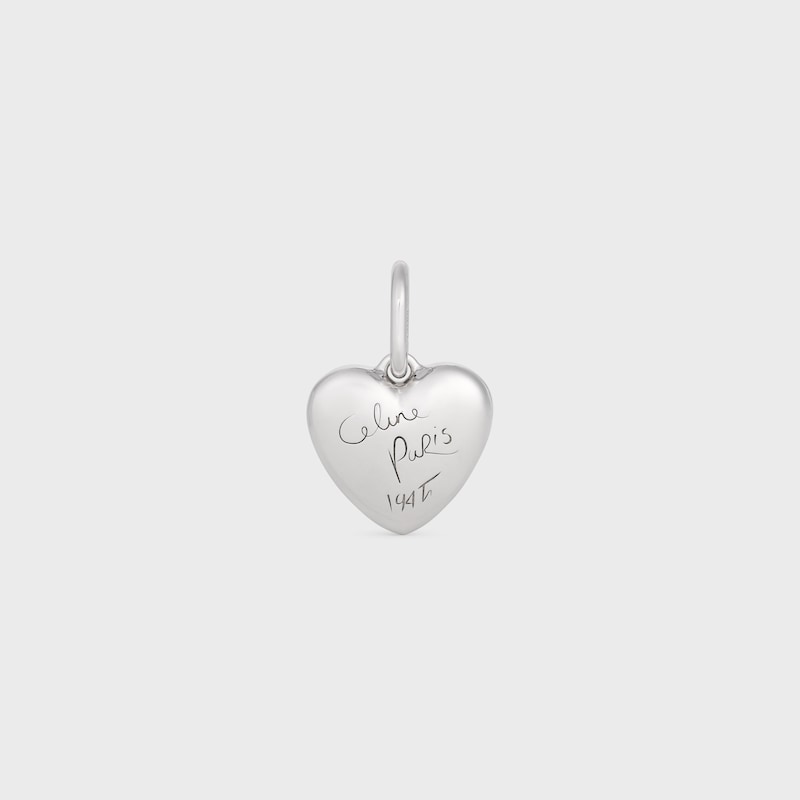 Celine Charms Heart Celine 1945 in Aluminium - SILVER - NEW - 1 | CELINE