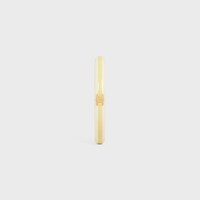 Celine Sorbet Bangle in Resin and Brass with Gold Finish - WHITE / YELLOW -  - 1 | CELINE