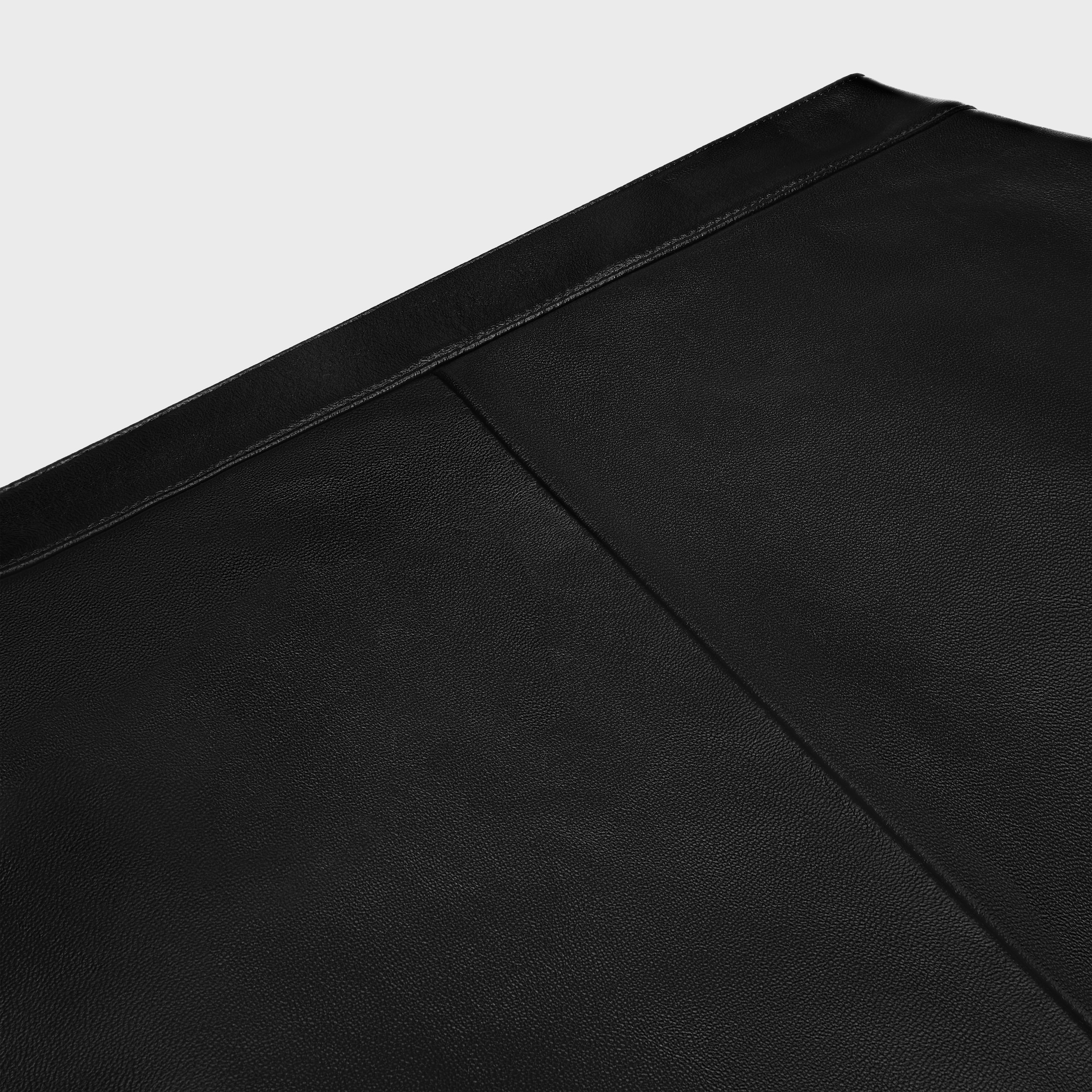 pencil skirt in soft lambskin - BLACK | CELINE
