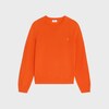 crewneck sweater IN fine wool - ORANGE -  - 1 | CELINE