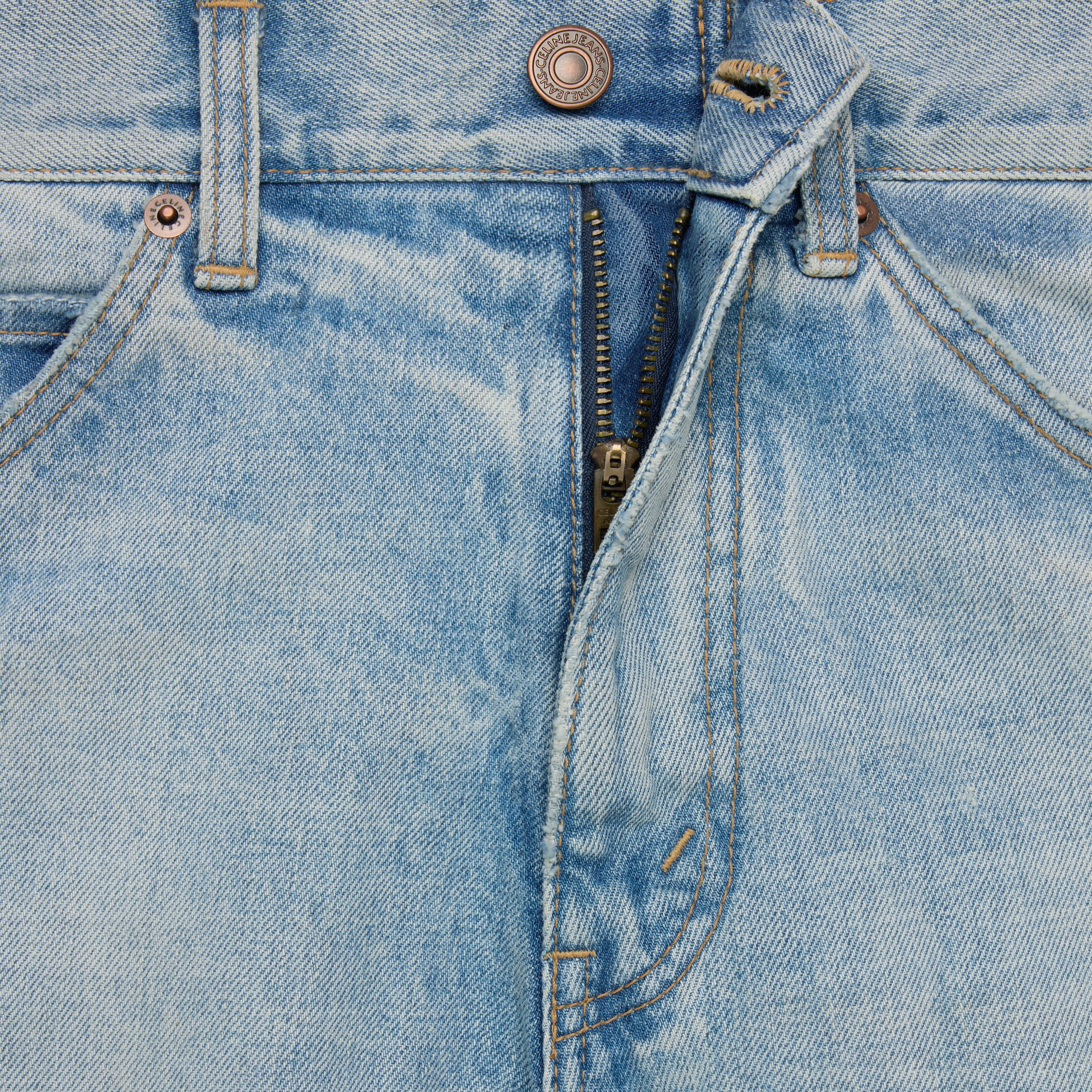 dylan flared jeans in rider wash denim - RIDER WASH | CELINE