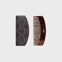 ケース付きカーブヘアコーム / トリオンフキャンバス - ブラック / タン - ビューティーアクセサリー - 2 | CELINE