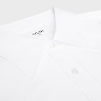 cropped shirt IN COTTON POPLIN - WHITE -  - 2 | CELINE