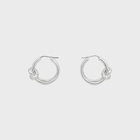ノット ダブルフープ / ロジウムフィニッシュ ブラス - シルバー - GIFT FINDER - 1 | CELINE